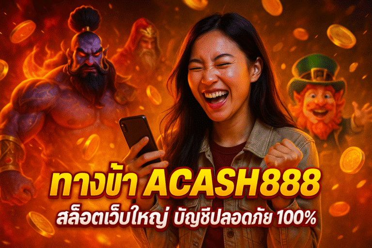 ทางเข้า ACASH888 สล็อตเว็บใหญ่ บัญชีปลอดภัย 100%
