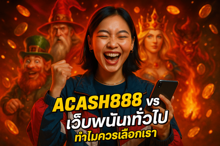 ACASH888 vs เว็บพนันทั่วไป ทำไมควรเลือกเรา