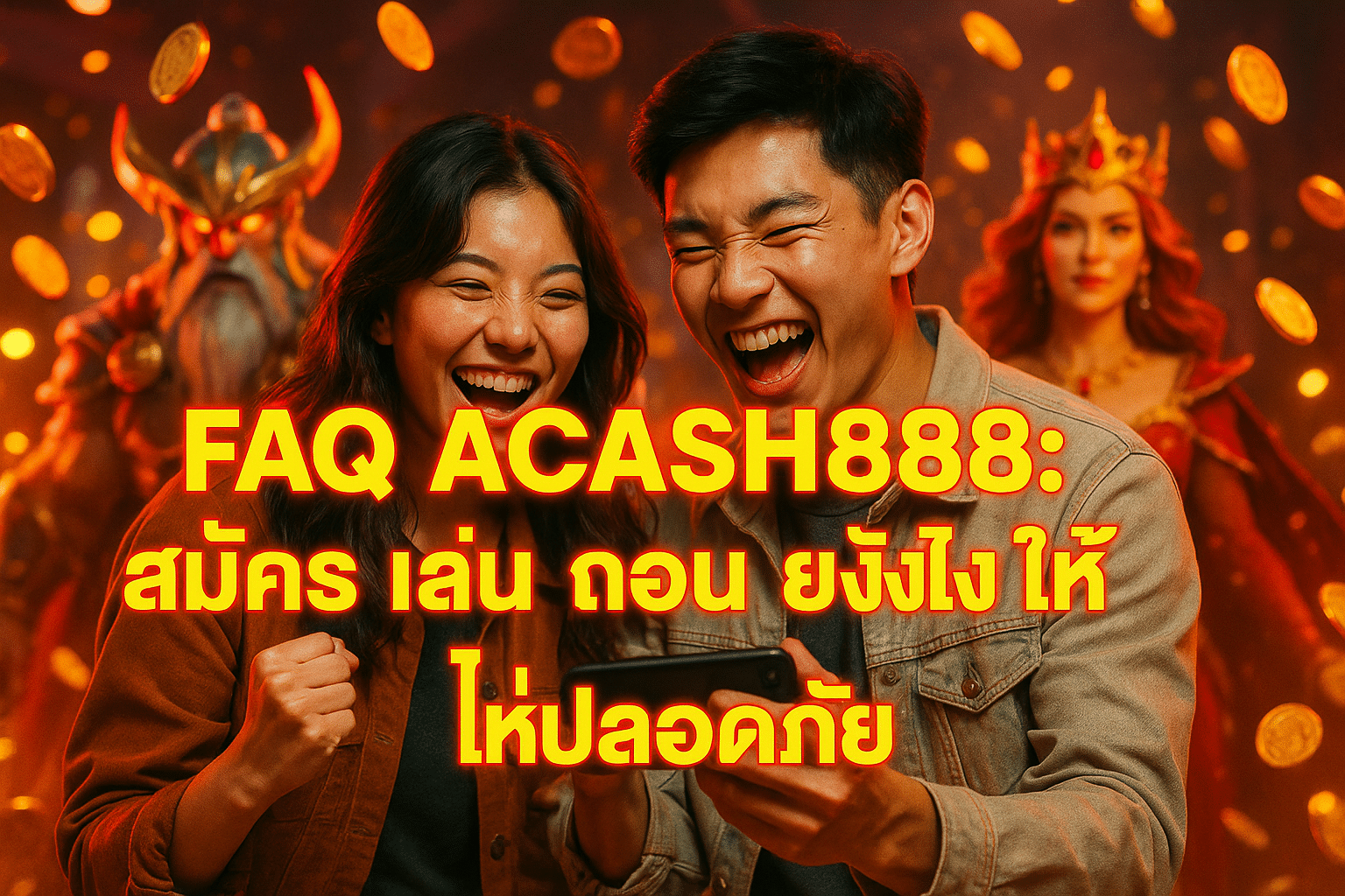 FAQ ACASH888: สมัคร เล่น ถอน ยังไง ให้ปลอดภัย