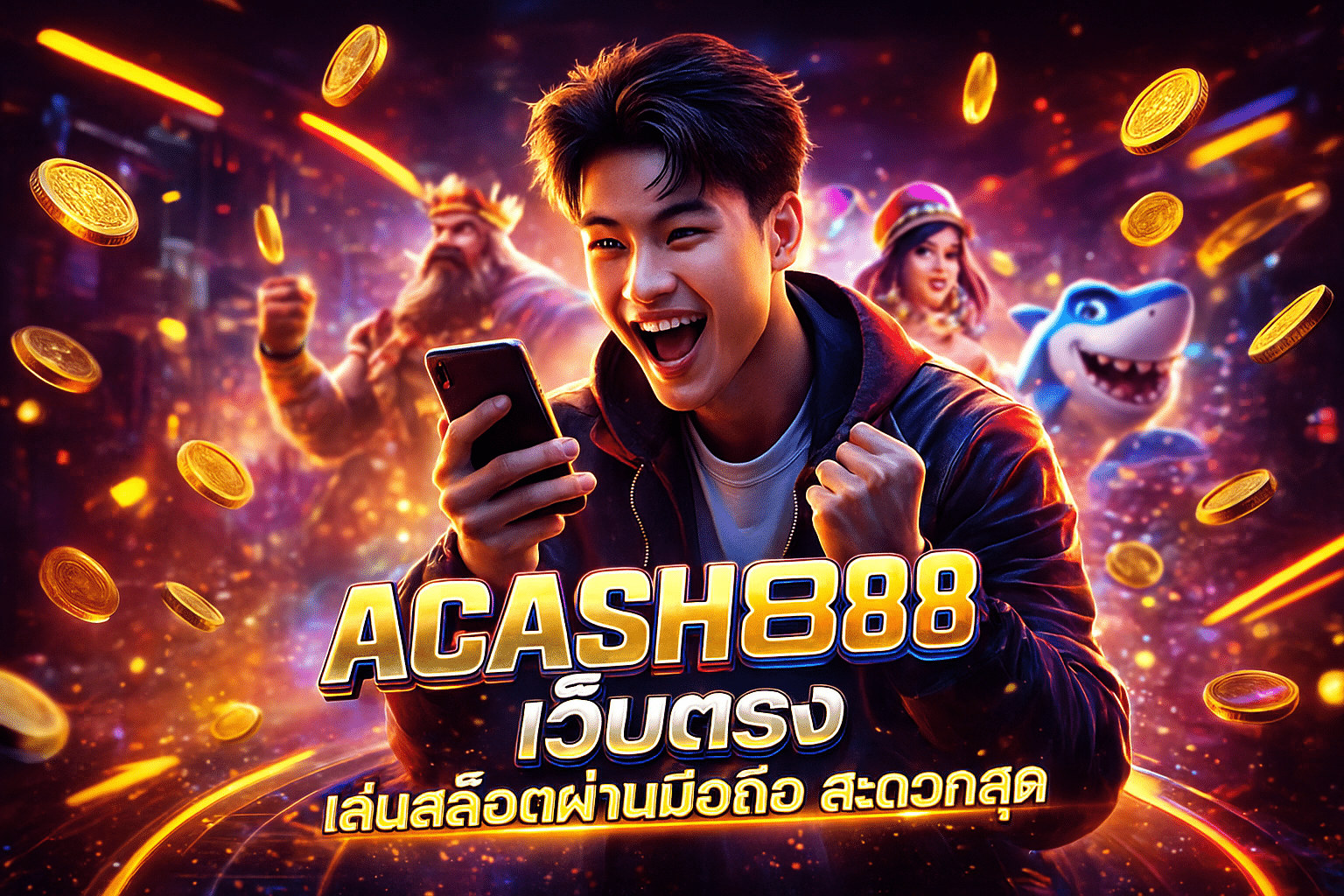 ACASH888 เว็บตรง เล่นสล็อตผ่านมือถือ สะดวกสุด