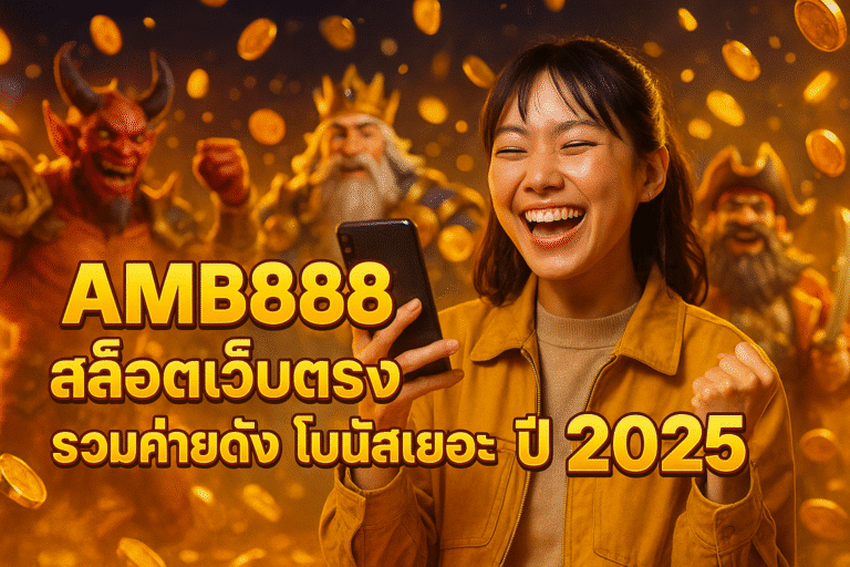 AMB888 สล็อตเว็บตรง รวมค่ายดัง โบนัสเยอะปี 2025