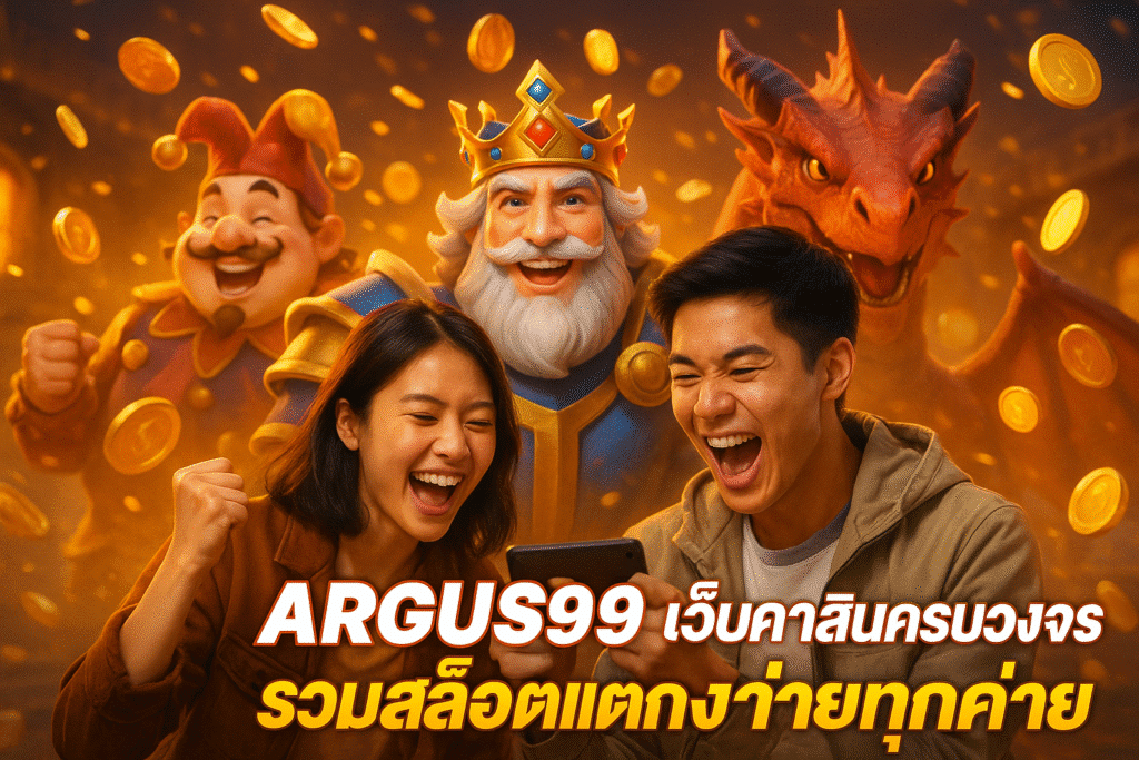 ARGUS99 เว็บคาสิโนครบวงจร รวมสล็อตแตกง่ายทุกค่าย