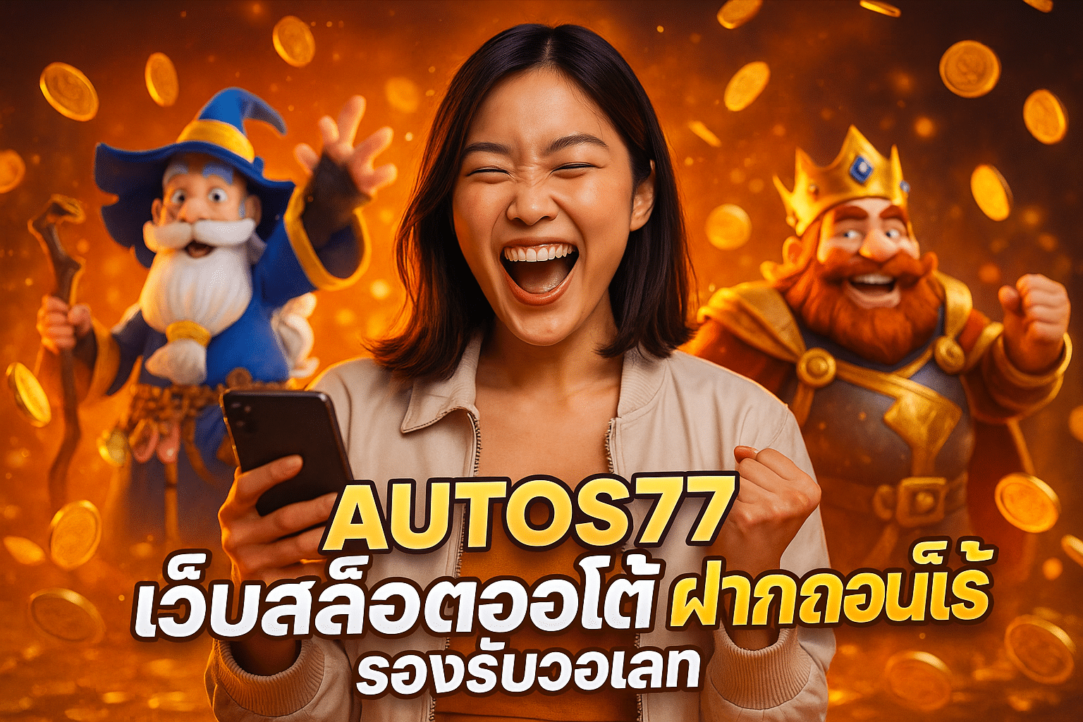 AUTOS77 เว็บสล็อตออโต้ ฝากถอนเร็ว รองรับวอเลท