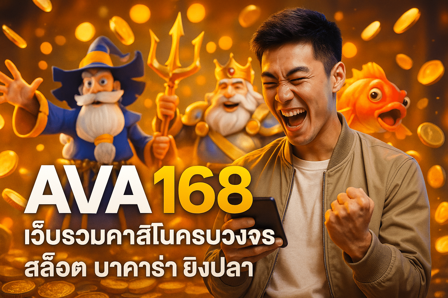 AVA168 เว็บรวมคาสิโนครบวงจร สล็อต บาคาร่า ยิงปลา